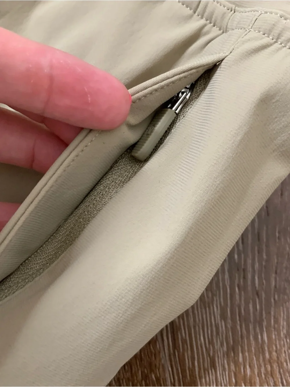 Lululemon womens tan adapted state joggger ankle zip cropped 23” 2
